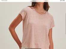 Load image into Gallery viewer, Velvet Casey Linen Tee (Tutu + Bark)
