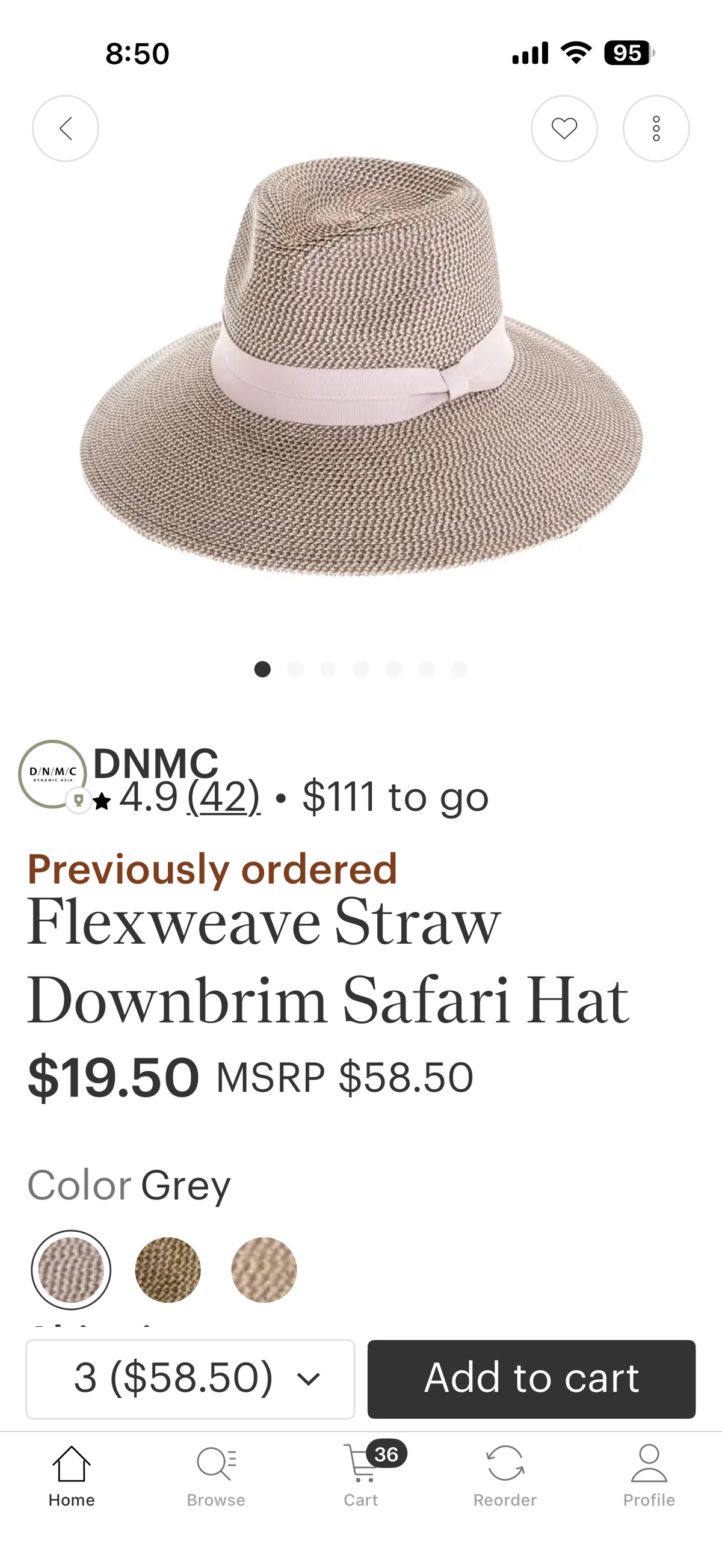 DNMC Down Brim Safari Hat
