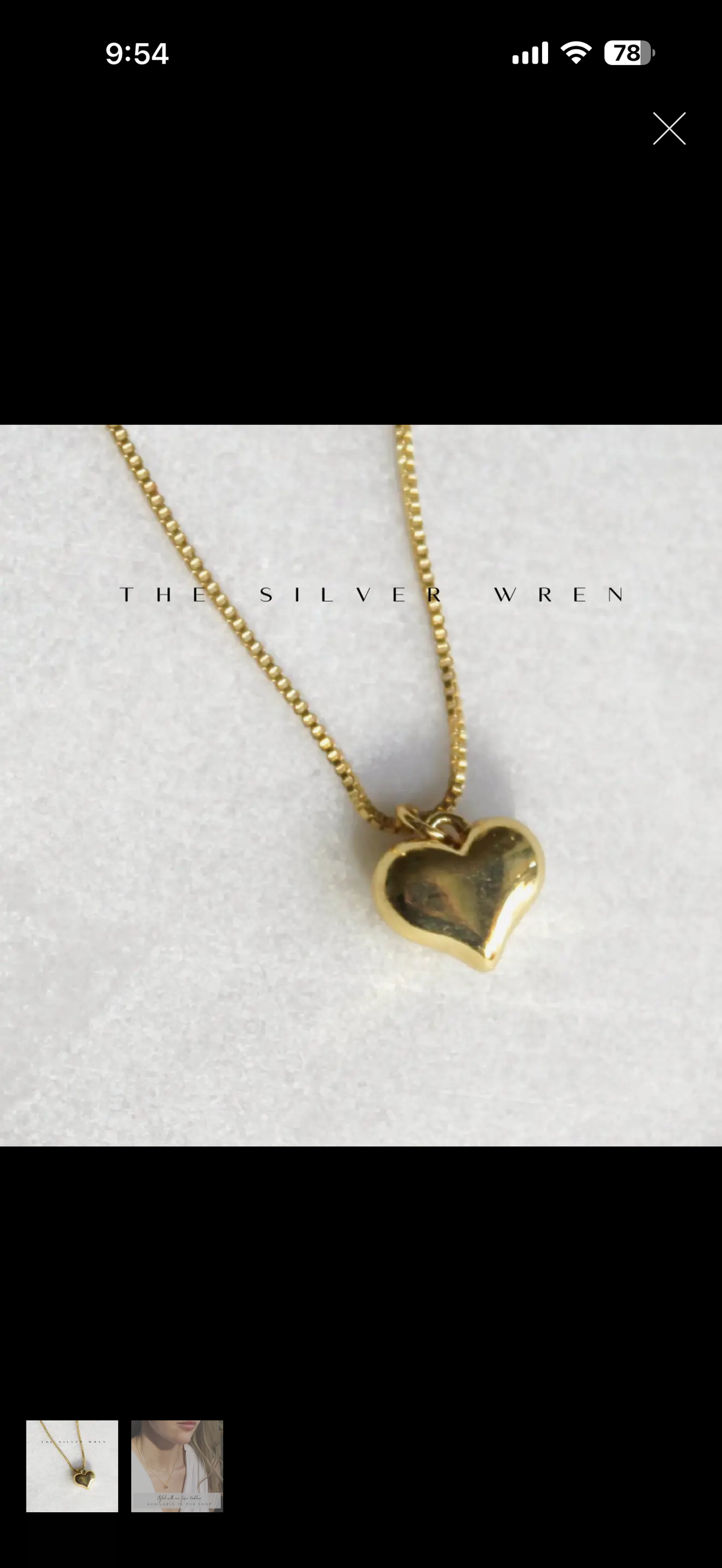 The Silver Wren Puffy Heart