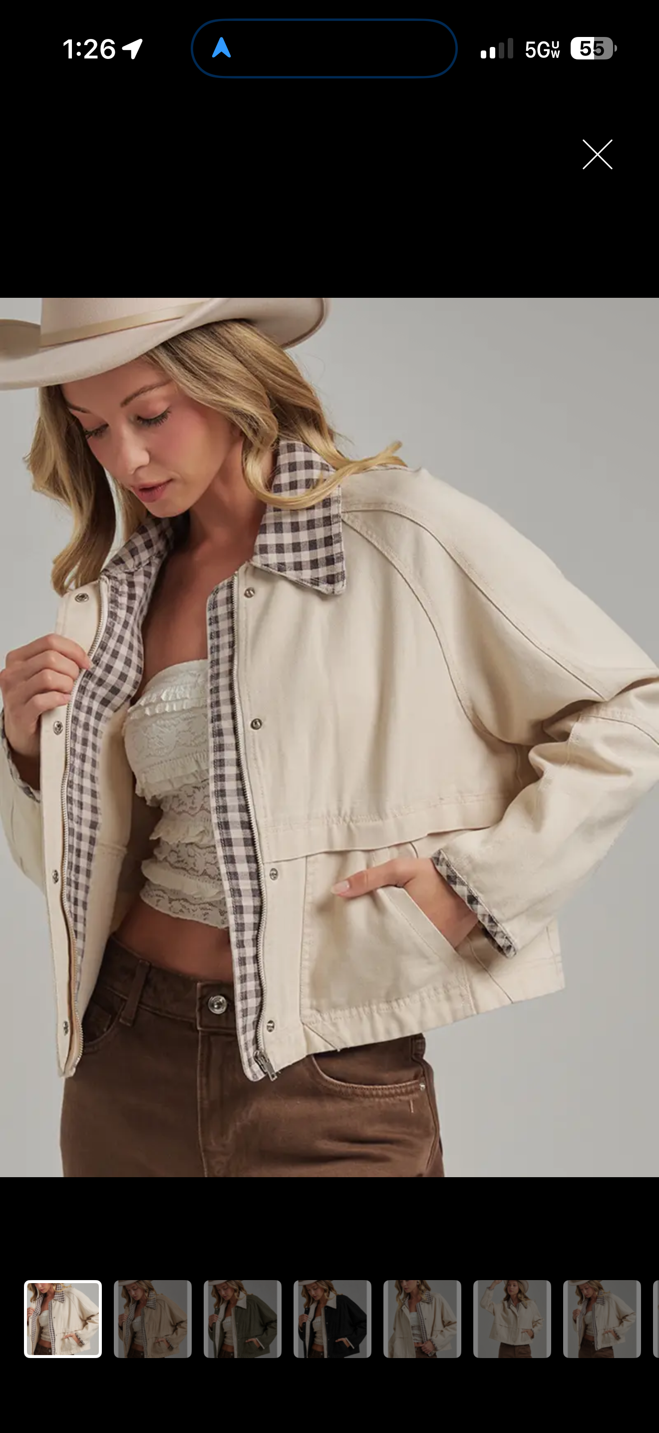 Bon Gingham Jacket