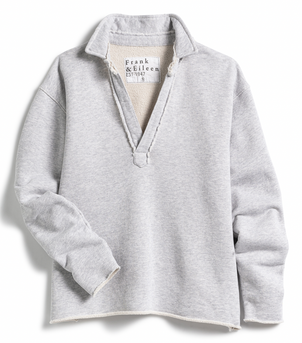 Frank and Eileen Patrick Popover Henley Heather Grey