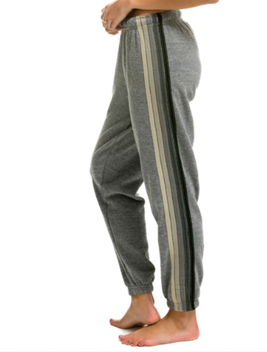 AV Grey Stripe Sweatpants