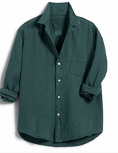 Load image into Gallery viewer, Frank and Eileen Linen Button Down (Forest + Olive)
