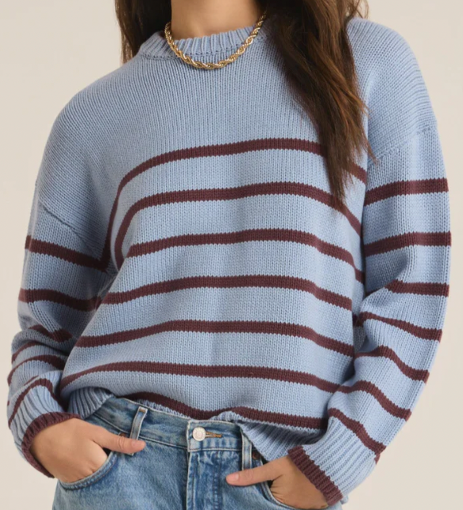 Z Supply Boyfriend Stripe Sweater