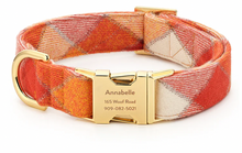 Load image into Gallery viewer, The Foggy Dog Collars (Pumpkins, Plaid, Red Stripe)
