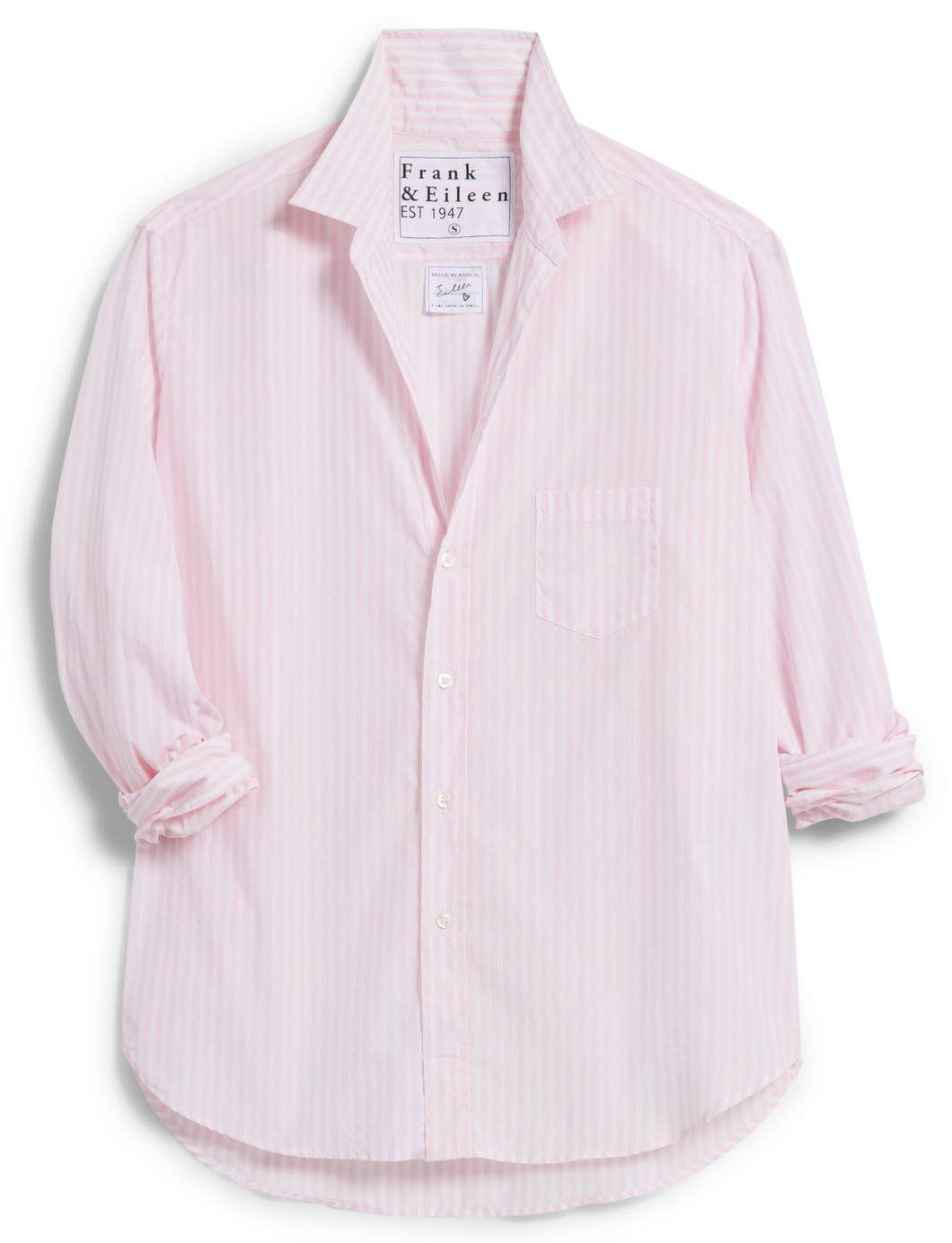 Frank and Eileen Bubble Pink Stripe Button Down
