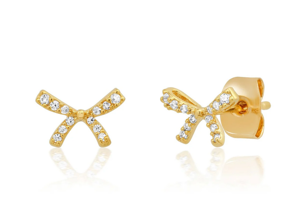 Tai Earrings $55 Pave Bow