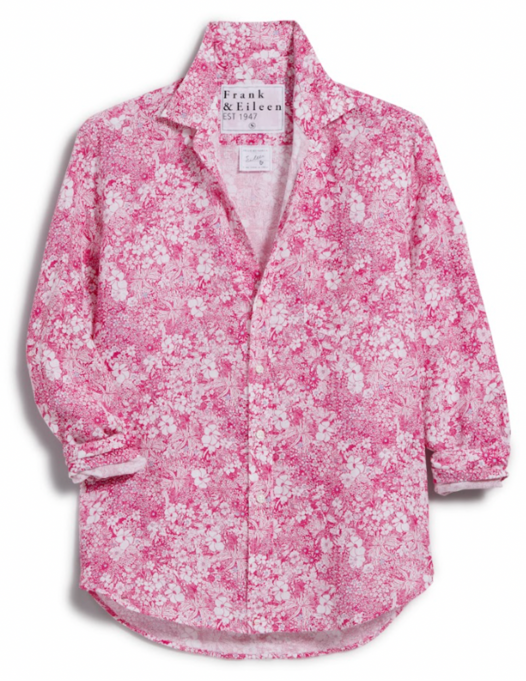 Frank and Eileen Pink Floral Button Down