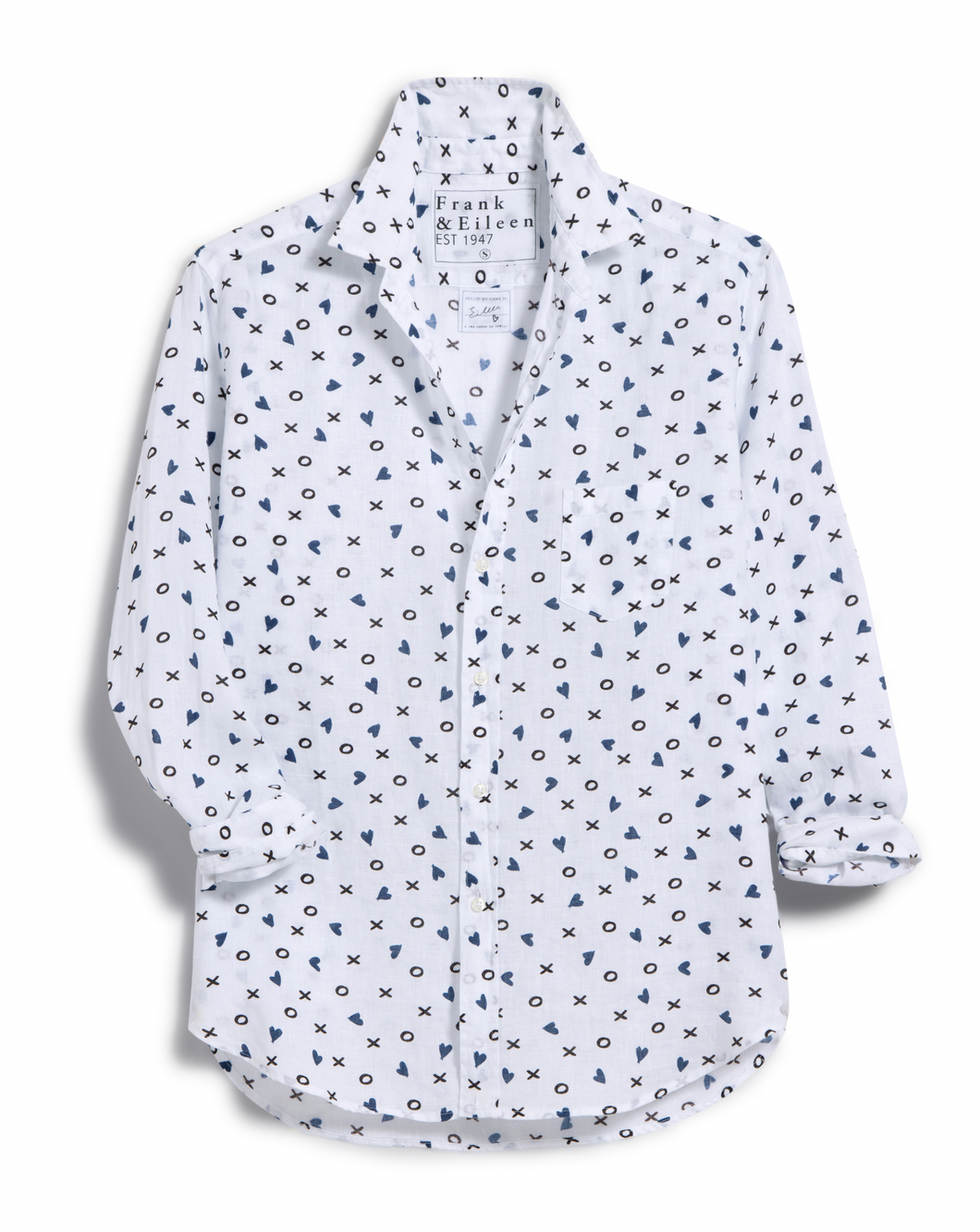 Frank and Eileen X and O Button down