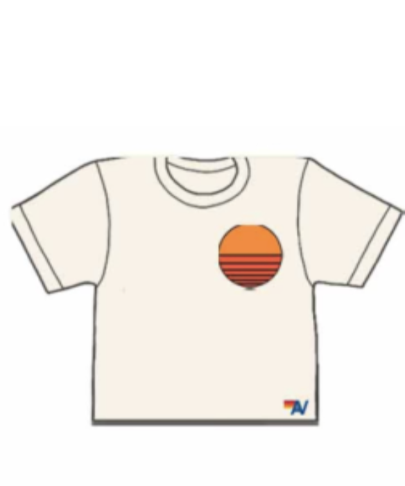 AV Sunset Patch White Tee