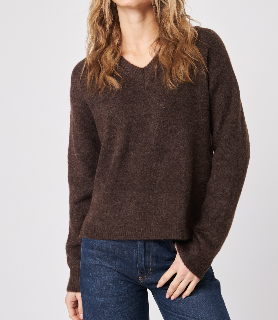 John + Jenn Charlie Sweater (Chocolate + Granite)