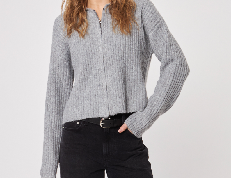 John + Jenn Gavin Zip up (Silver Fox)