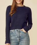 One Grey Day Blakely Navy Crewneck