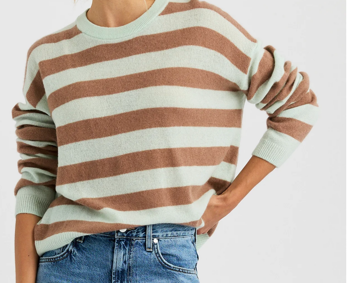 One Grey Day Sloane Cashmere Boxy Pullover