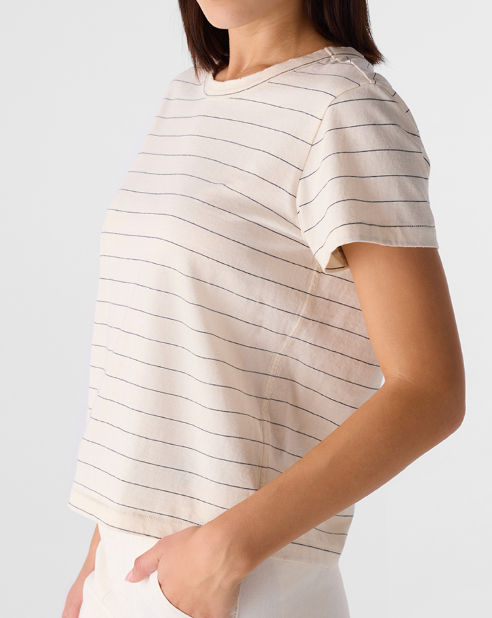 AMO Lovey Tee Bone/Stripe