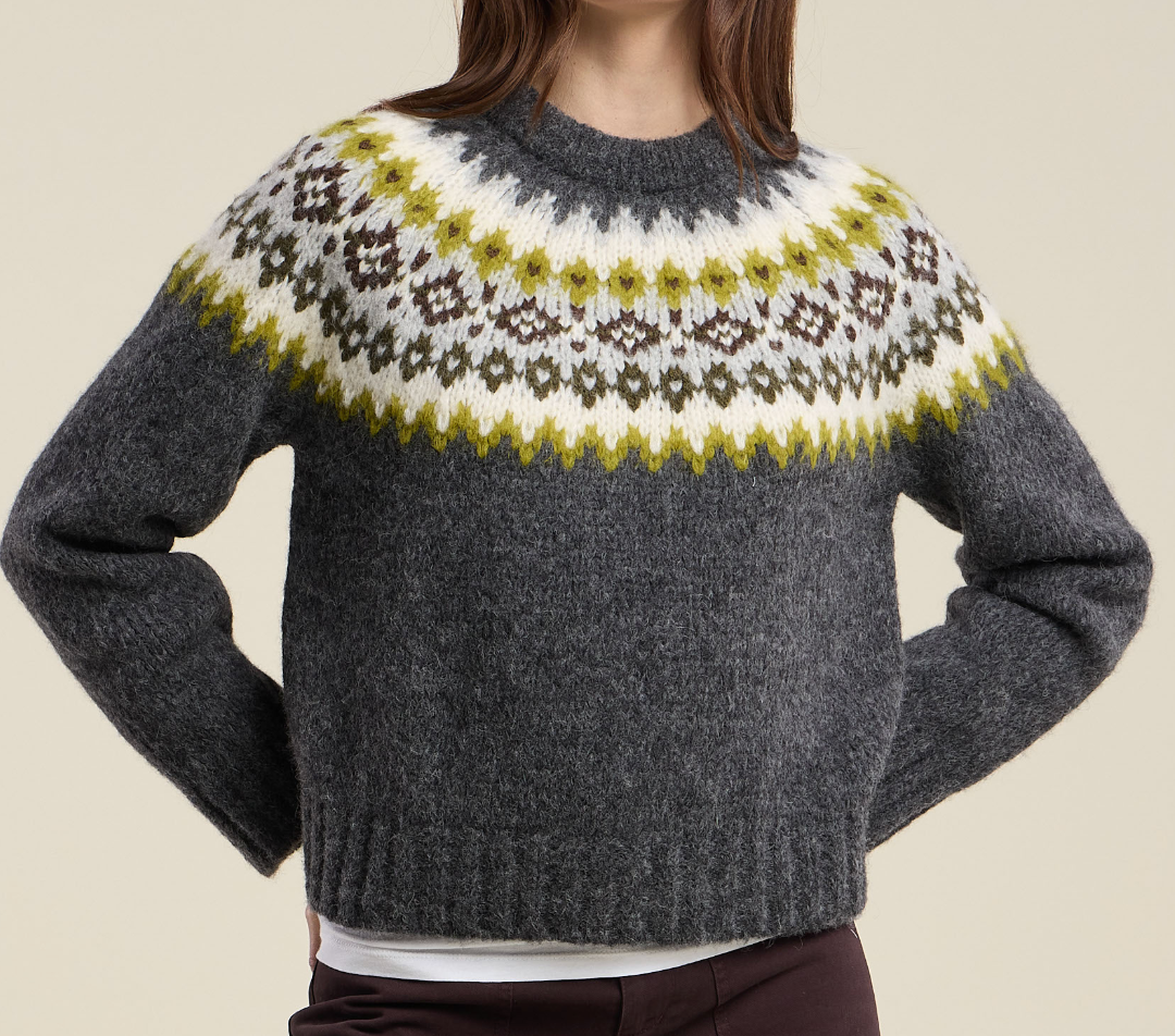 Velvet Edith Fairisle Sweater