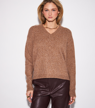 Load image into Gallery viewer, John + Jenn Charlie Sweater (Camel + Oat)
