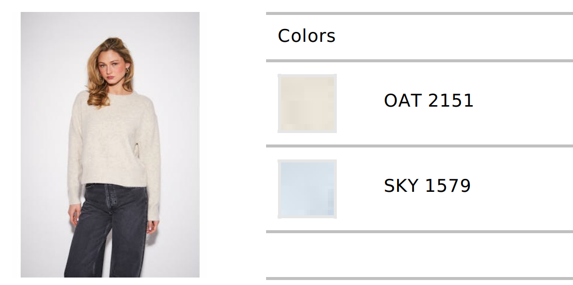 John + Jenn Wilfred Sweater (Oat + Sky)
