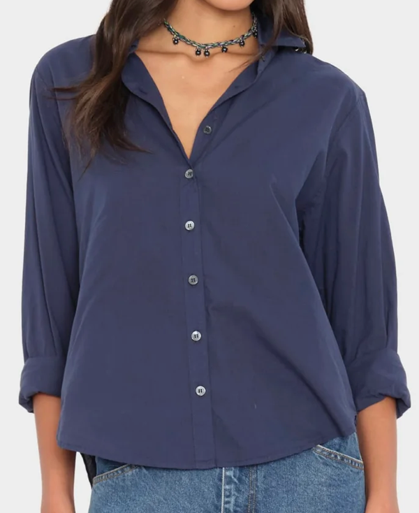 Xirena Bowie Shirt (Black + Navy)