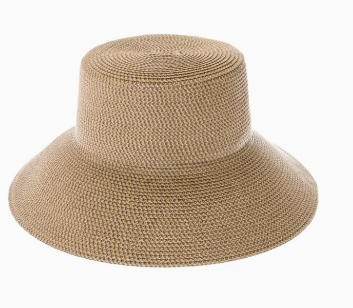Flexweave Straw Bucket Hat - Flat Top