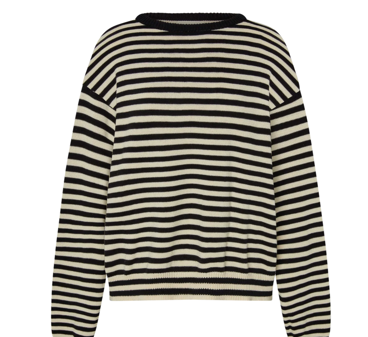 Sonderhaus "Not Vintage" Black Stripe Sweater