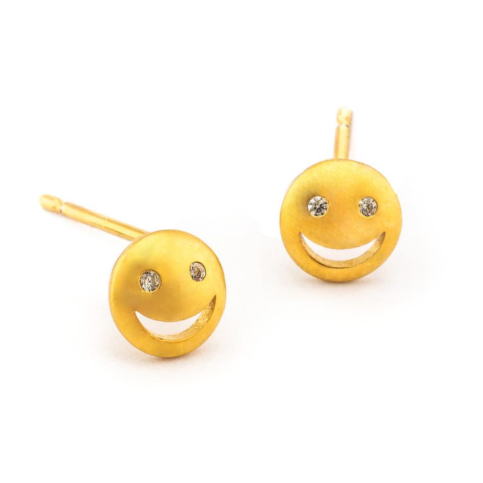 Tai Smiley Face Earrings $30