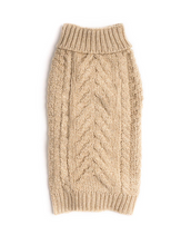 Load image into Gallery viewer, Fab Dog Oatmeal Chunky Sweater
